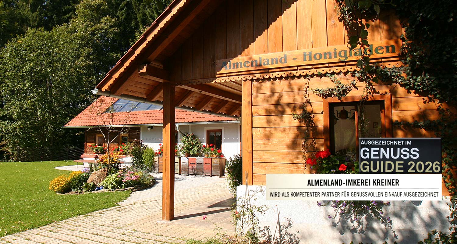 Das Verkaufsgebäude für Honig Imkerei-Kreiner